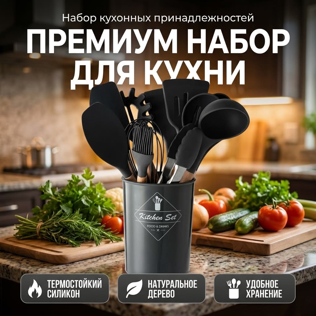 厨房用品 — 俄语商品卡示例